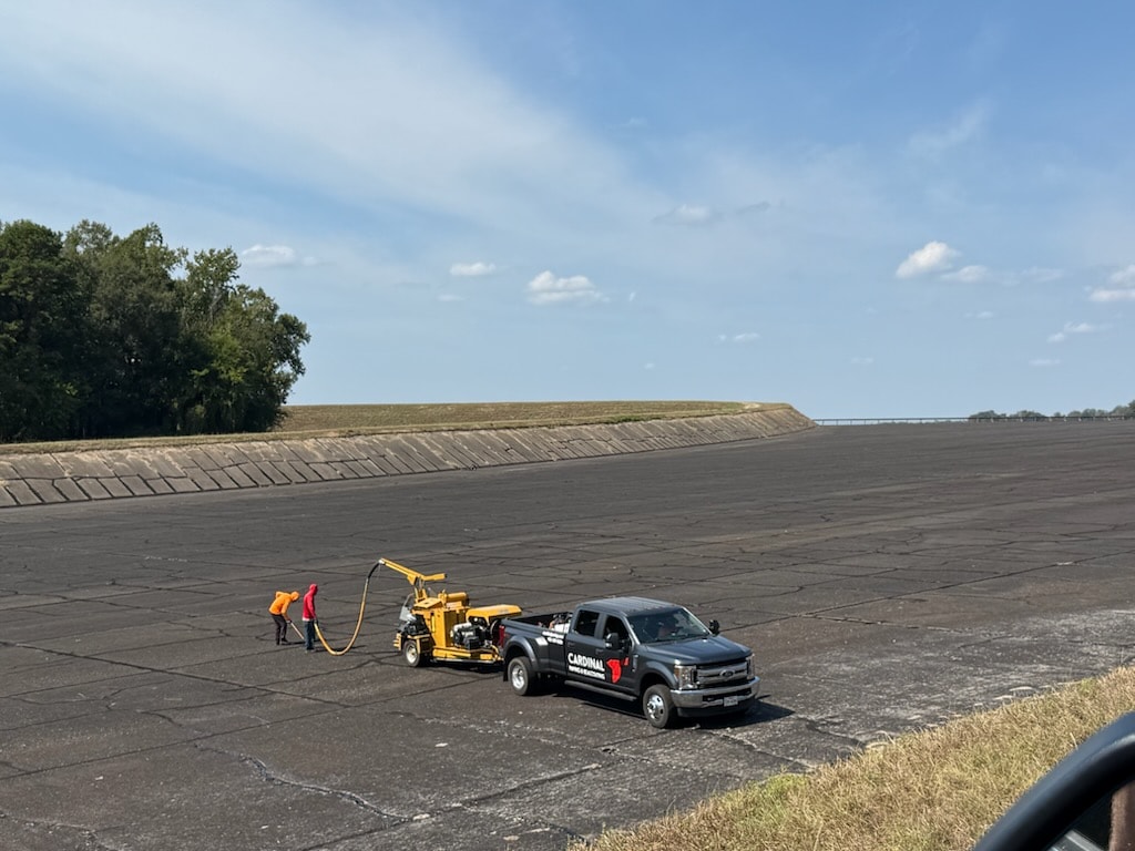 Municipal Spillway Crack Filling